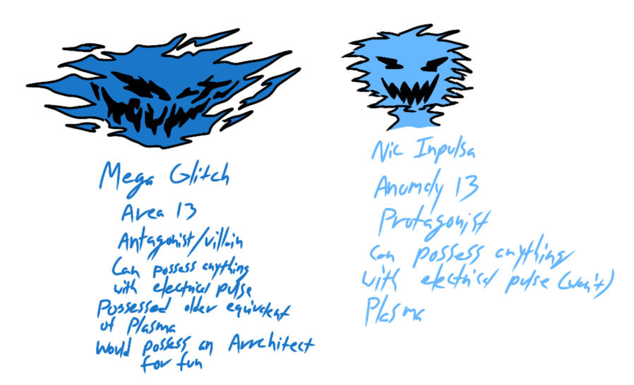 Comparison between Mega Glitch (Area 13) and Nic Inpulsa (Anomaly 13) Comparison between Mega Glitch (Area 13) and Nic Inpulsa (Anomaly 13)